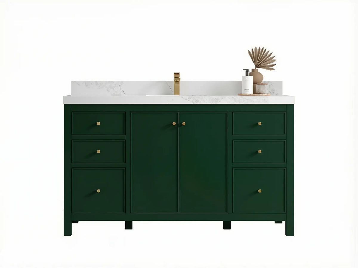 Chicago 60 in. W x 22 in. D Single Sink Bathroom Vanity - Willow Bath and Vanity