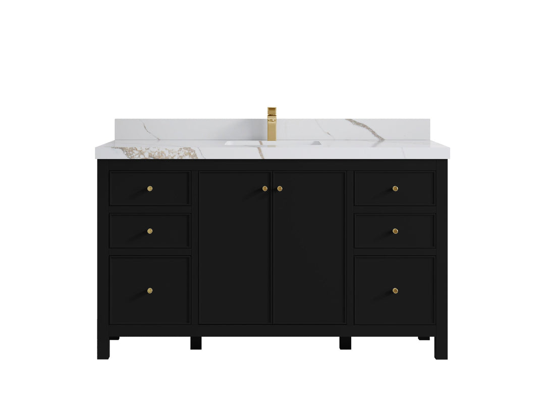 Chicago 60 in. W x 22 in. D Single Sink Bathroom Vanity - Willow Bath and Vanity