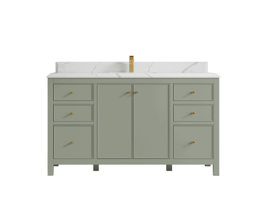 Chicago 60 in. W x 22 in. D Single Sink Bathroom Vanity - Willow Bath and Vanity