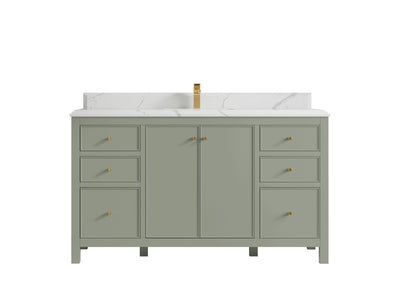 Chicago 60 in. W x 22 in. D Single Sink Bathroom Vanity - Willow Bath and Vanity