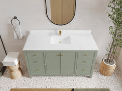 Chicago 60 in. W x 22 in. D Single Sink Bathroom Vanity - photo 26