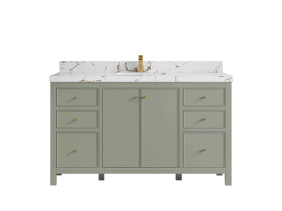 Chicago 60 in. W x 22 in. D Single Sink Bathroom Vanity - Willow Bath and Vanity