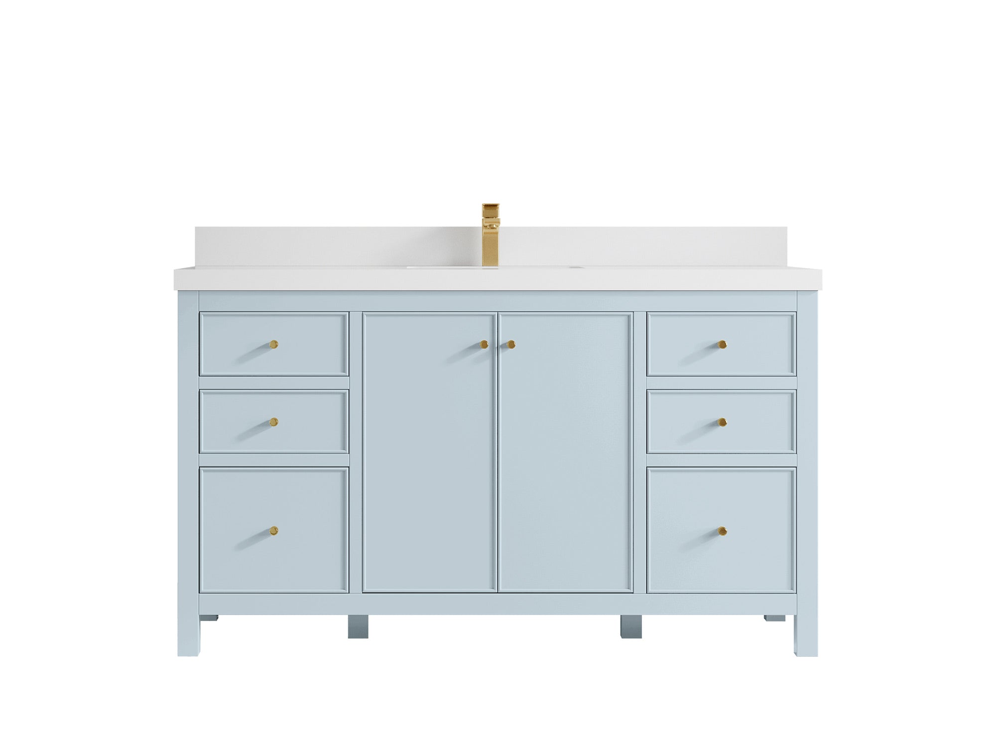 Chicago 60 in. W x 22 in. D Single Sink Bathroom Vanity - Willow Bath and Vanity