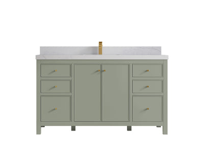 Chicago 60 in. W x 22 in. D Single Sink Bathroom Vanity - Willow Bath and Vanity