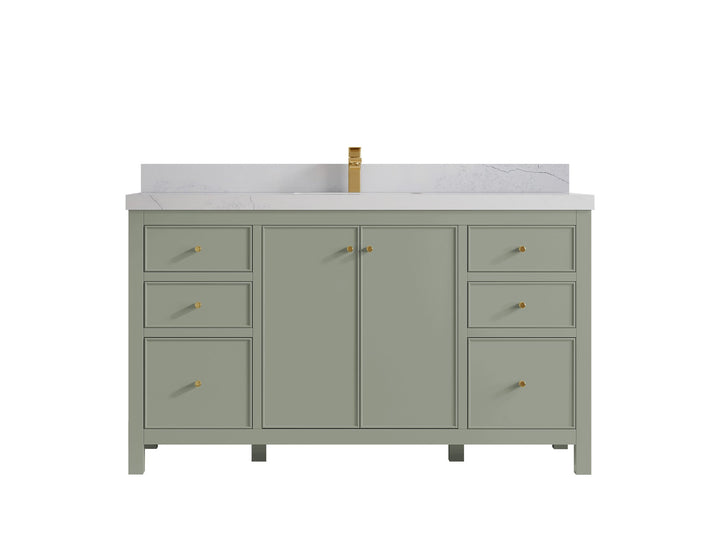 Chicago 60 in. W x 22 in. D Single Sink Bathroom Vanity - photo 1