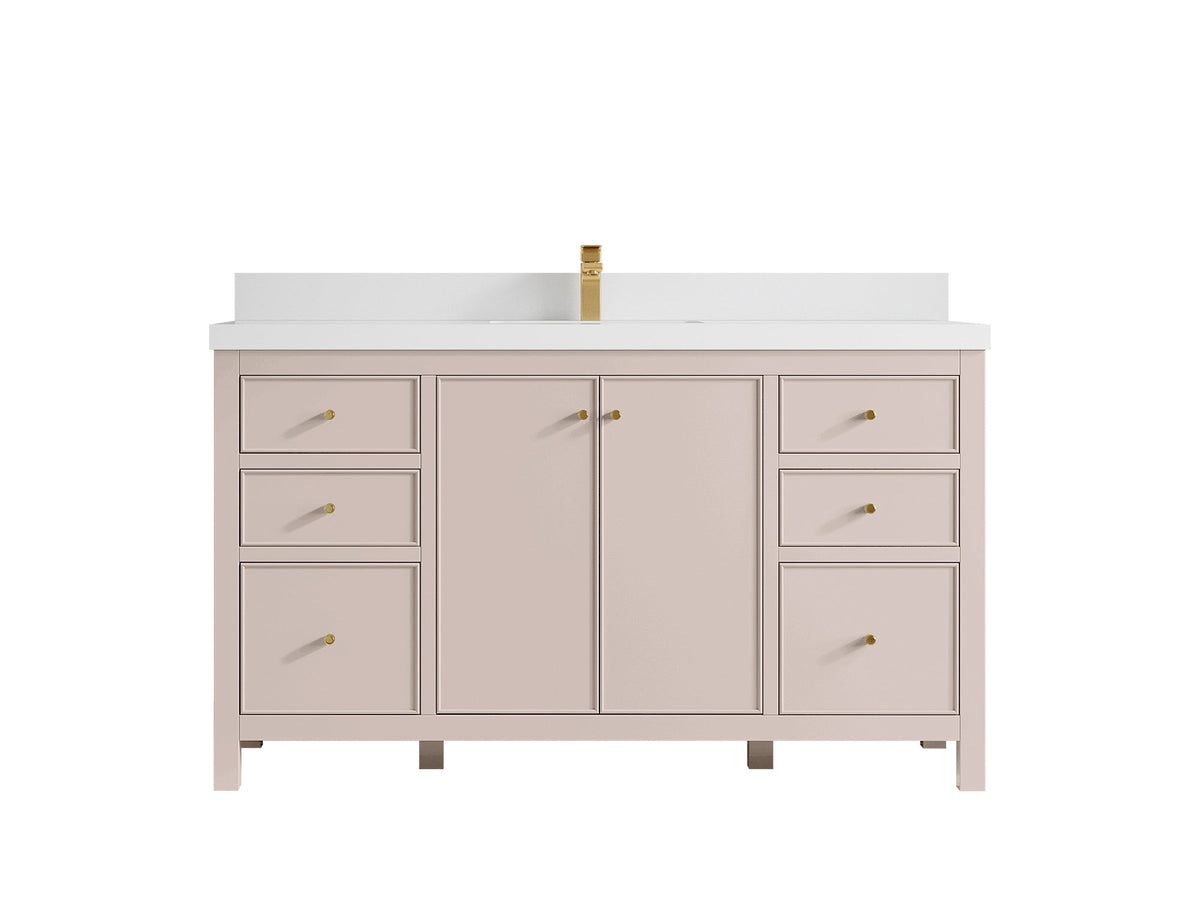 Chicago 60 in. W x 22 in. D Single Sink Bathroom Vanity - Willow Bath and Vanity