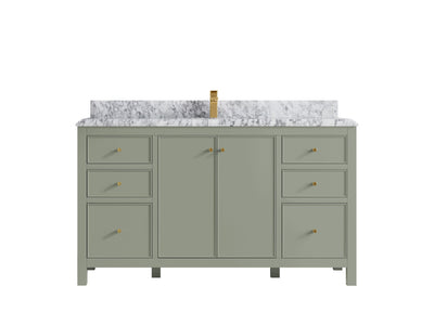 Chicago 60 in. W x 22 in. D Single Sink Bathroom Vanity - Willow Bath and Vanity