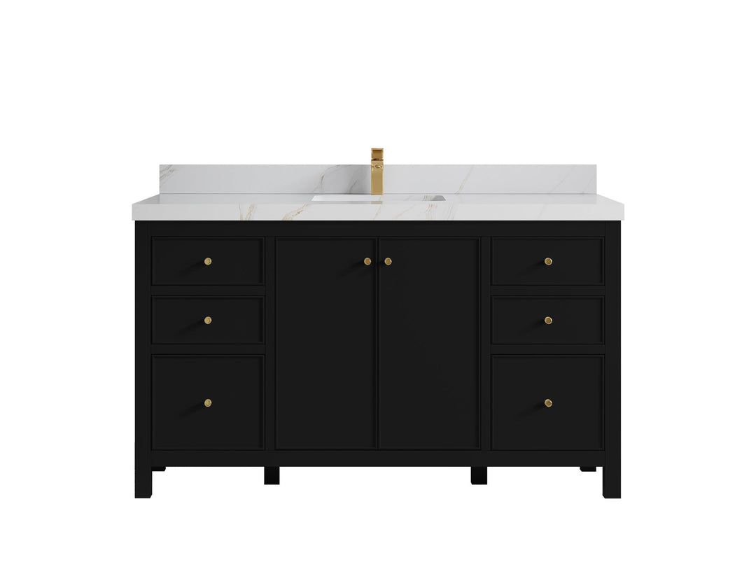 Chicago 60 in. W x 22 in. D Single Sink Bathroom Vanity - Willow Bath and Vanity