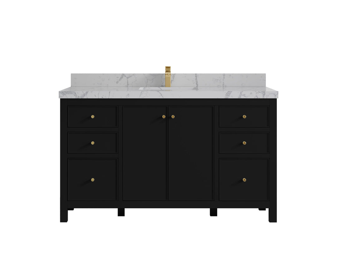 Chicago 60 in. W x 22 in. D Single Sink Bathroom Vanity - Willow Bath and Vanity