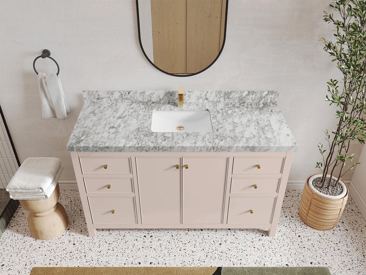 Chicago 60 in. W x 22 in. D Single Sink Bathroom Vanity - Willow Bath and Vanity