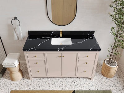 Chicago 60 in. W x 22 in. D Single Sink Bathroom Vanity - Willow Bath and Vanity
