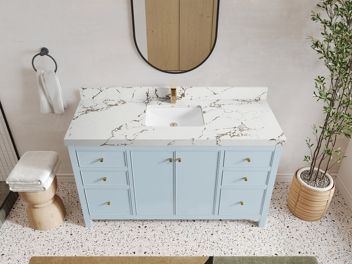 Chicago 60 in. W x 22 in. D Single Sink Bathroom Vanity - photo 34