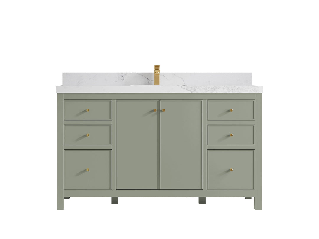 Chicago 60 in. W x 22 in. D Single Sink Bathroom Vanity - Willow Bath and Vanity