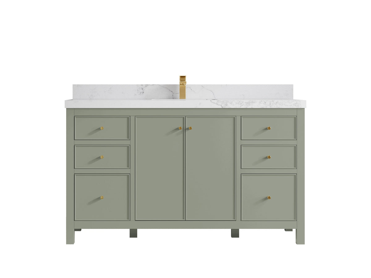Chicago 60 in. W x 22 in. D Single Sink Bathroom Vanity - Willow Bath and Vanity