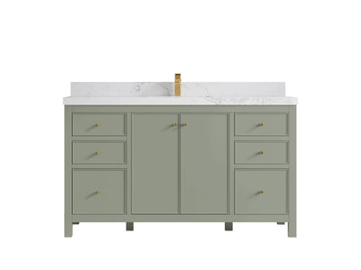 Chicago 60 in. W x 22 in. D Single Sink Bathroom Vanity - Willow Bath and Vanity