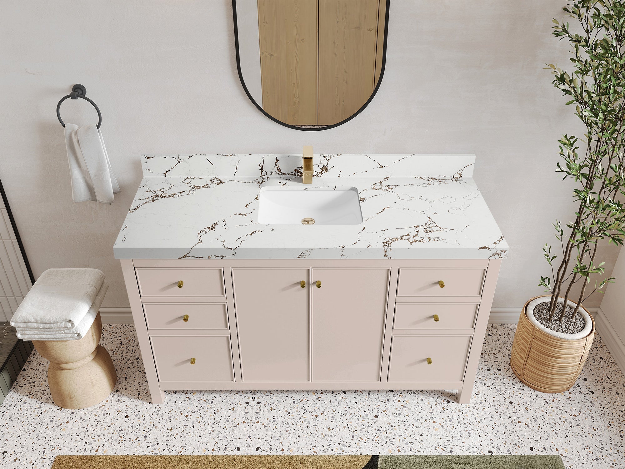 Chicago 60 in. W x 22 in. D Single Sink Bathroom Vanity - Willow Bath and Vanity