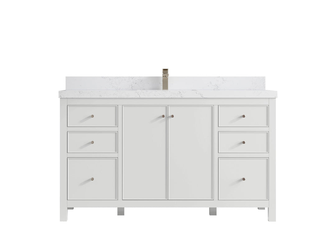 Chicago 60 in. W x 22 in. D Single Sink Bathroom Vanity - Willow Bath and Vanity