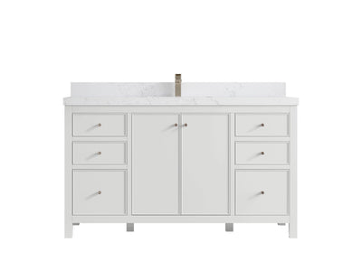 Chicago 60 in. W x 22 in. D Single Sink Bathroom Vanity - Willow Bath and Vanity