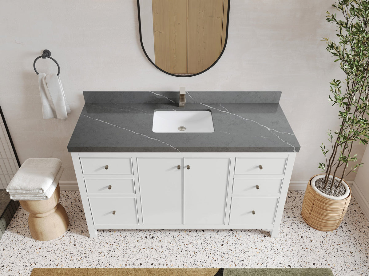 Chicago 60 in. W x 22 in. D Single Sink Bathroom Vanity - Willow Bath and Vanity
