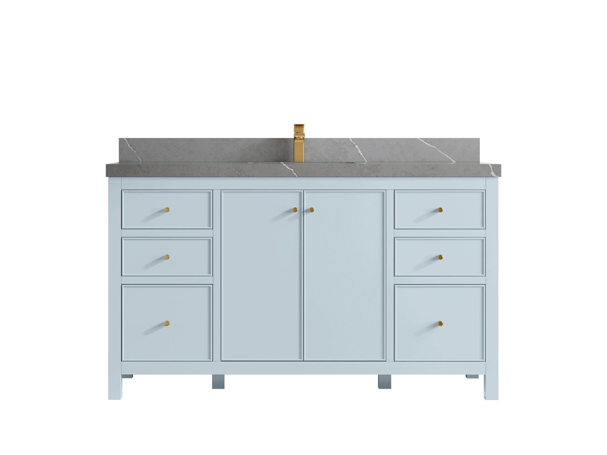 Chicago 60 in. W x 22 in. D Single Sink Bathroom Vanity - Willow Bath and Vanity