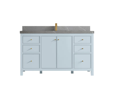 Chicago 60 in. W x 22 in. D Single Sink Bathroom Vanity - Willow Bath and Vanity