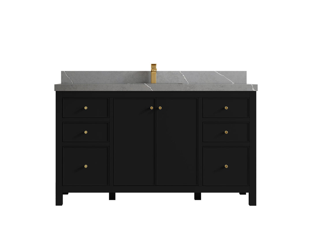 Chicago 60 in. W x 22 in. D Single Sink Bathroom Vanity - Willow Bath and Vanity