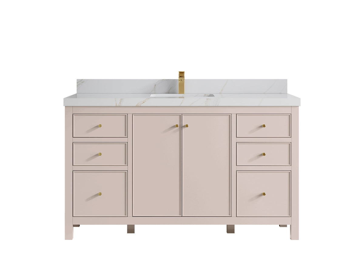 Chicago 60 in. W x 22 in. D Single Sink Bathroom Vanity - Willow Bath and Vanity