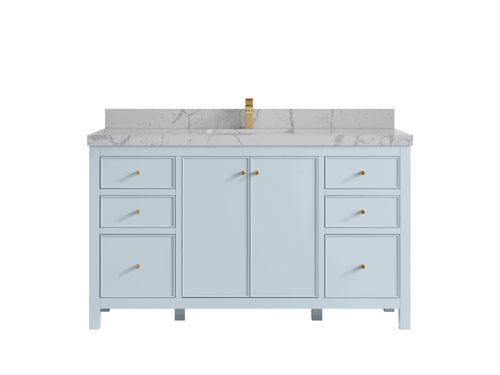 Chicago 60 in. W x 22 in. D Single Sink Bathroom Vanity - Willow Bath and Vanity