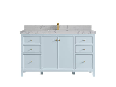 Chicago 60 in. W x 22 in. D Single Sink Bathroom Vanity - Willow Bath and Vanity