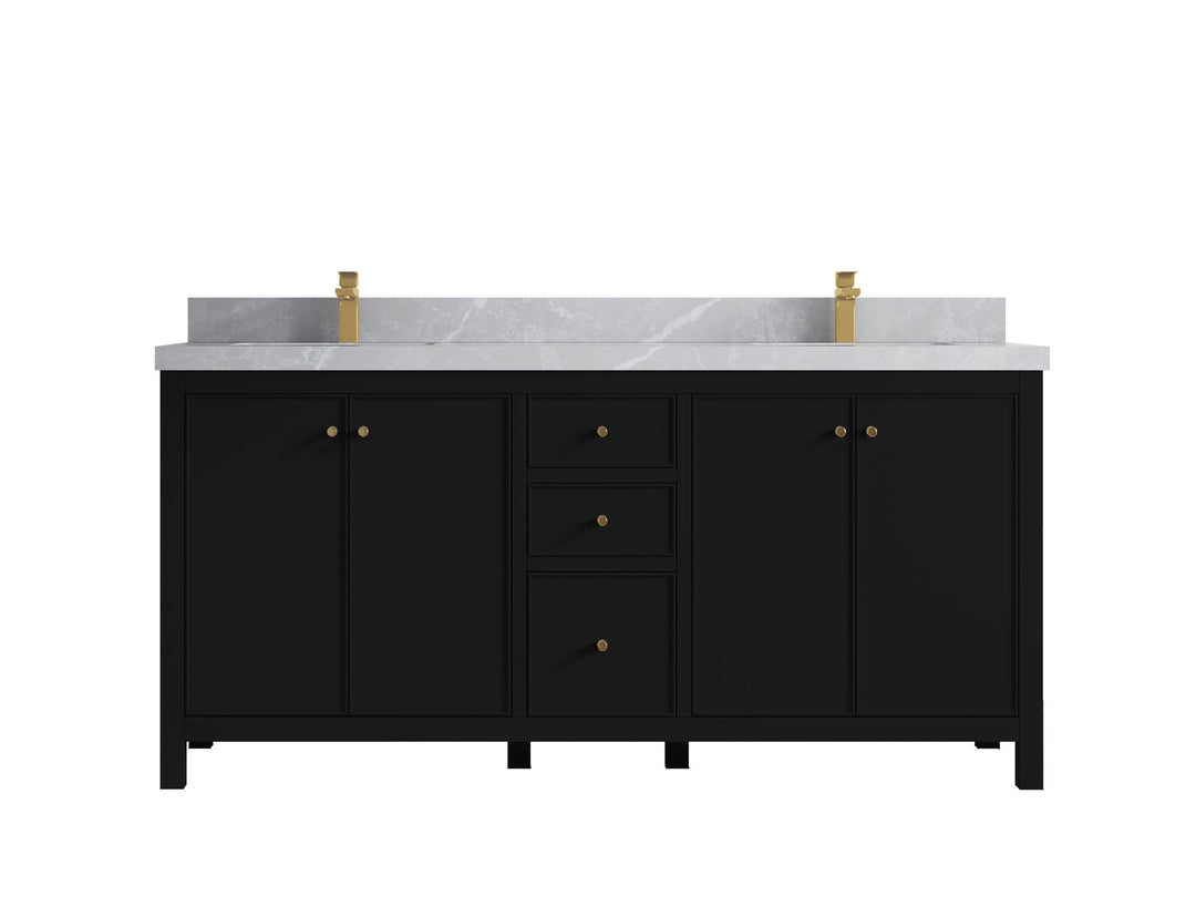 Chicago 72 in. W x 22 in. D Double Sink Bathroom Vanity - Willow Bath and Vanity