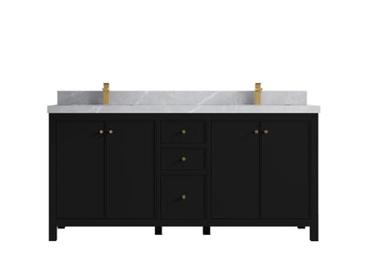Chicago 72 in. W x 22 in. D Double Sink Bathroom Vanity - Willow Bath and Vanity