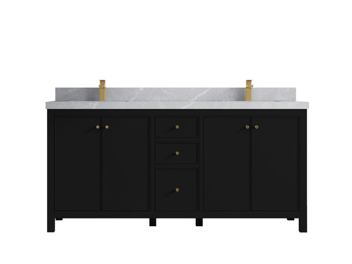 Chicago 72 in. W x 22 in. D Double Sink Bathroom Vanity - photo 33