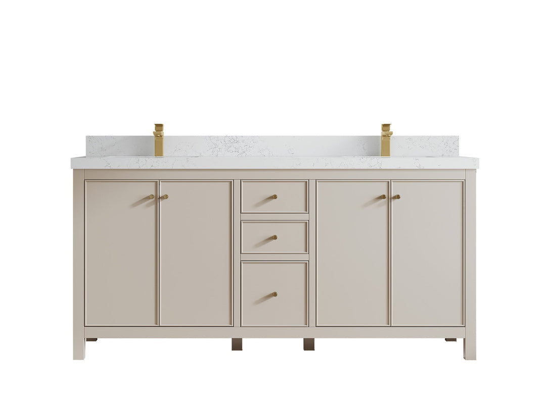 Chicago 72 in. W x 22 in. D Double Sink Bathroom Vanity - Willow Bath and Vanity