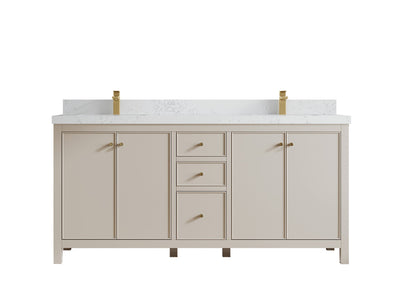 Chicago 72 in. W x 22 in. D Double Sink Bathroom Vanity - Willow Bath and Vanity