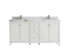 Chicago 72 in. W x 22 in. D Double Sink Bathroom Vanity - photo 39