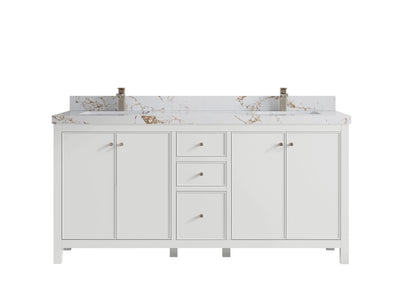 Chicago 72 in. W x 22 in. D Double Sink Bathroom Vanity - Willow Bath and Vanity