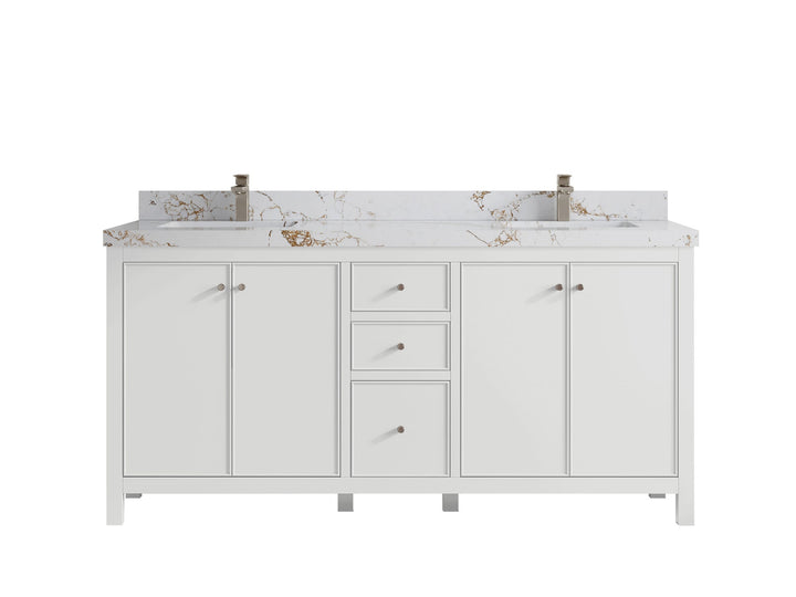 Chicago 72 in. W x 22 in. D Double Sink Bathroom Vanity - photo 39