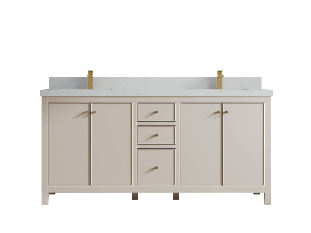 Chicago 72 in. W x 22 in. D Double Sink Bathroom Vanity - Willow Bath and Vanity