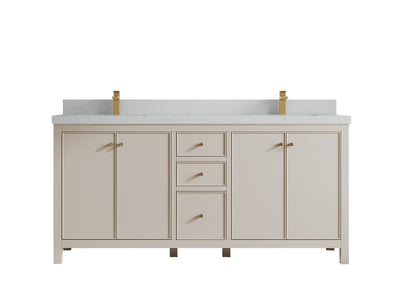 Chicago 72 in. W x 22 in. D Double Sink Bathroom Vanity - Willow Bath and Vanity