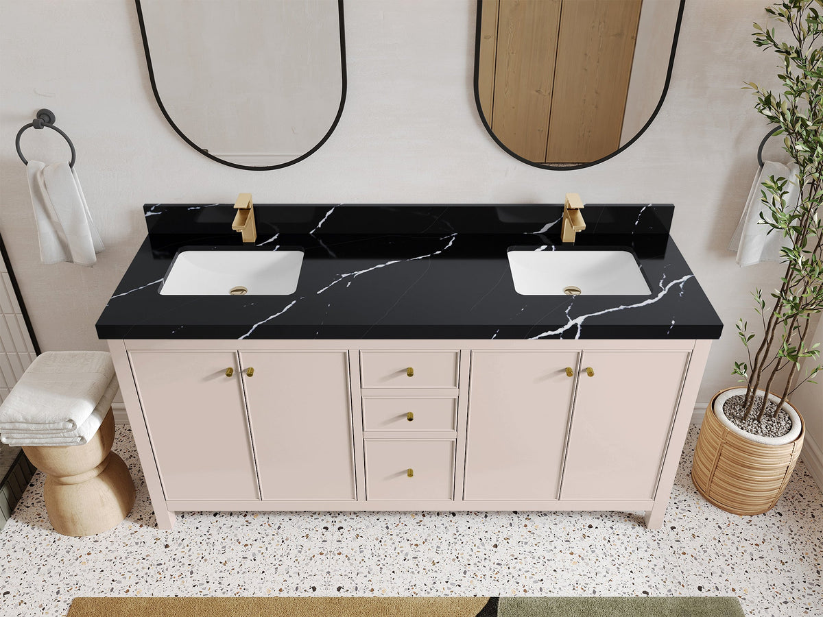 Chicago 72 in. W x 22 in. D Double Sink Bathroom Vanity - Willow Bath and Vanity
