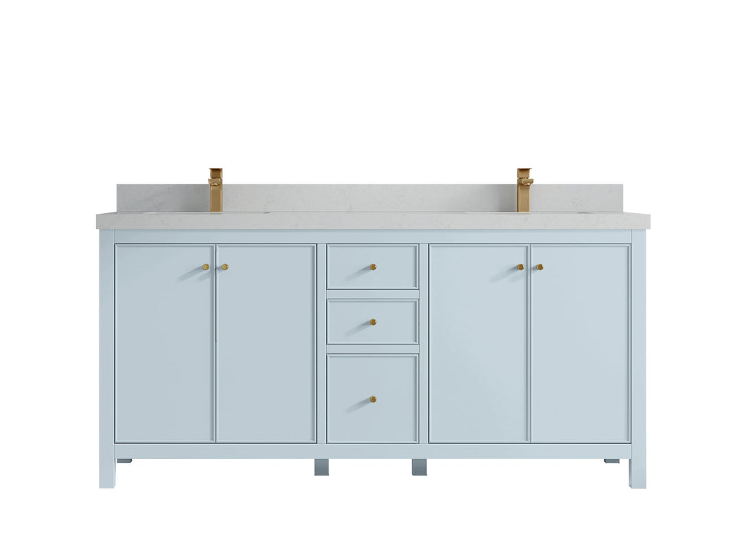 Chicago 72 in. W x 22 in. D Double Sink Bathroom Vanity - Willow Bath and Vanity
