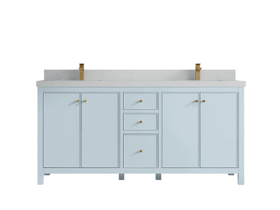Chicago 72 in. W x 22 in. D Double Sink Bathroom Vanity - Willow Bath and Vanity