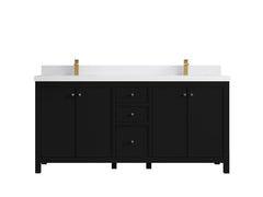 Chicago 72 in. W x 22 in. D Double Sink Bathroom Vanity - photo 45