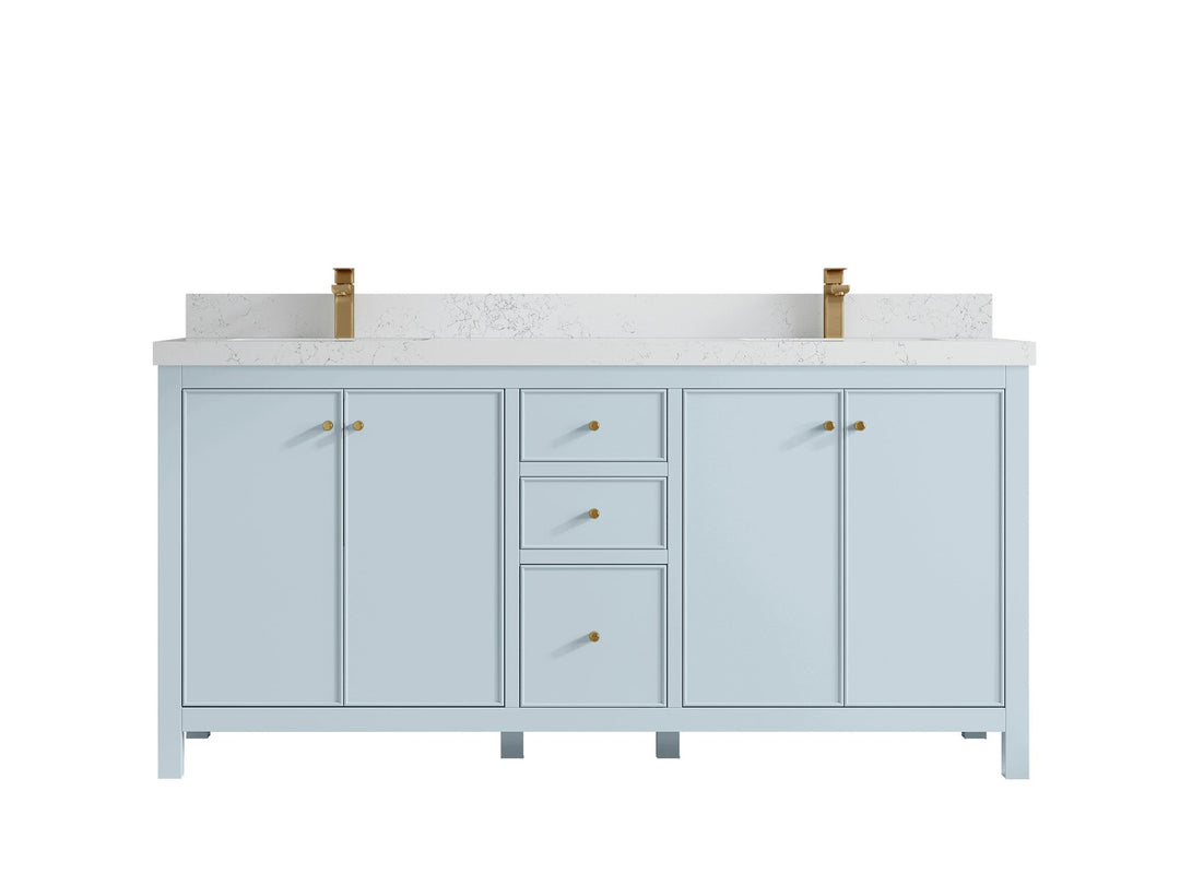 Chicago 72 in. W x 22 in. D Double Sink Bathroom Vanity - Willow Bath and Vanity