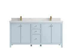 Chicago 72 in. W x 22 in. D Double Sink Bathroom Vanity - photo 31