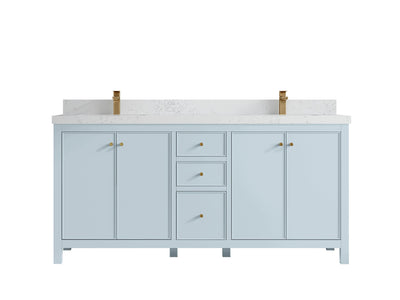 Chicago 72 in. W x 22 in. D Double Sink Bathroom Vanity - Willow Bath and Vanity