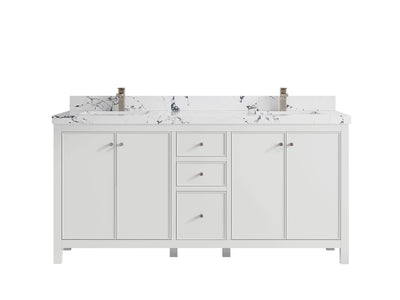 Chicago 72 in. W x 22 in. D Double Sink Bathroom Vanity - Willow Bath and Vanity