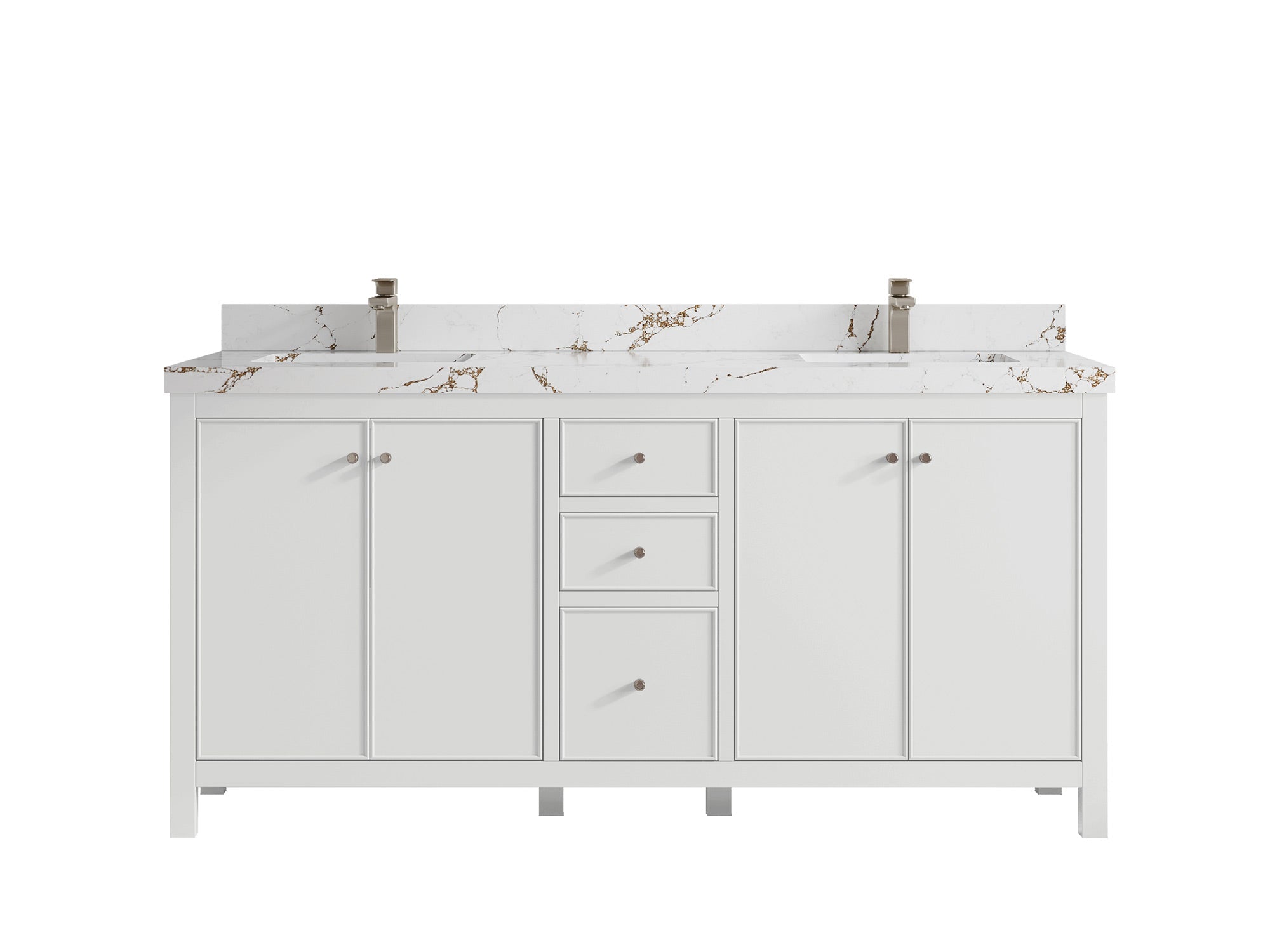 Chicago 72 in. W x 22 in. D Double Sink Bathroom Vanity - Willow Bath and Vanity