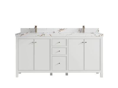Chicago 72 in. W x 22 in. D Double Sink Bathroom Vanity - Willow Bath and Vanity