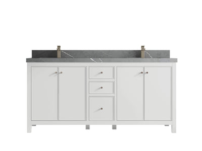Chicago 72 in. W x 22 in. D Double Sink Bathroom Vanity - Willow Bath and Vanity